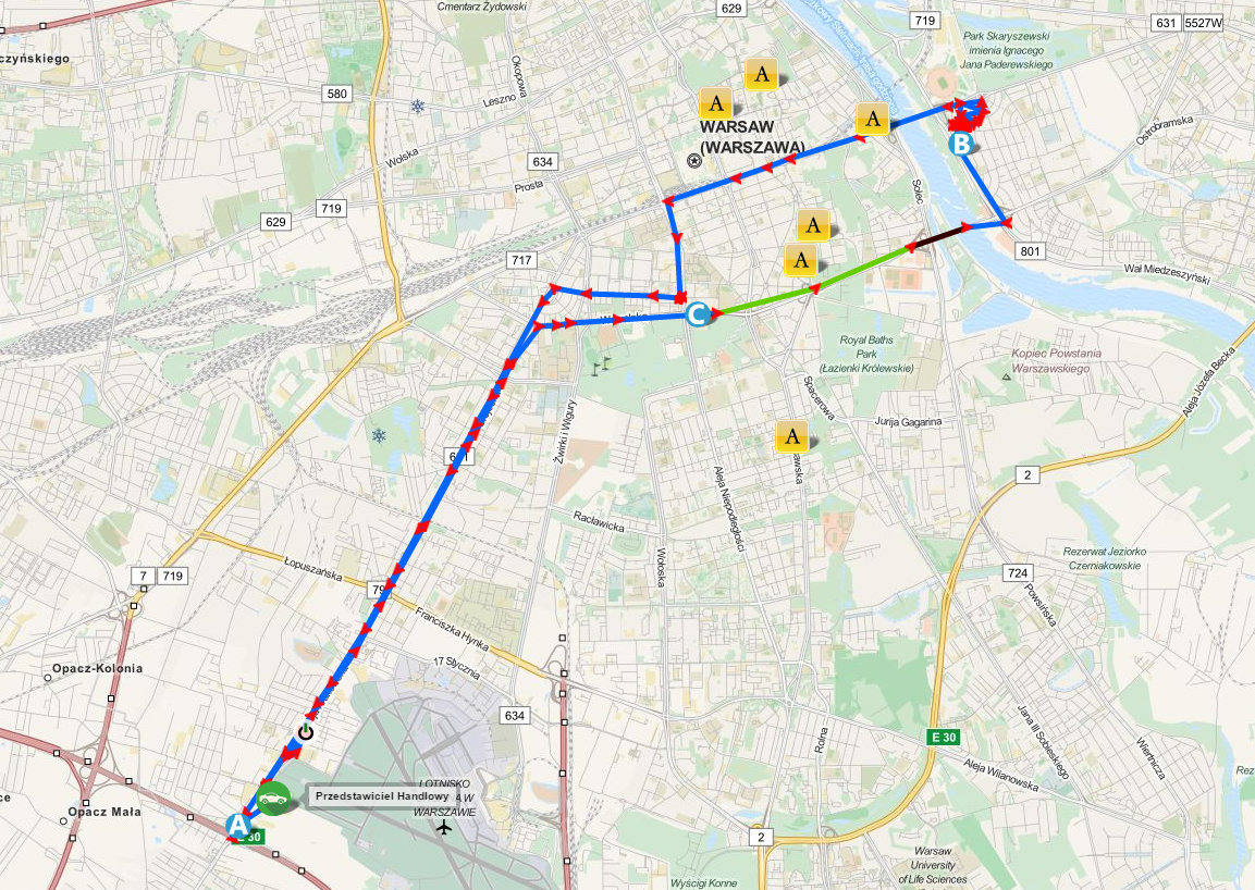 Mapa punktów w systemie ikol