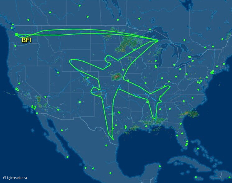 Samolot na flightradar24