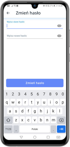 aplikacja mobilna IKOL Tracker zmiana hasła